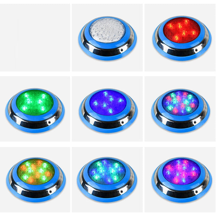 18W LED Rustfrit Stål Væghængt Poollys Landskabs Underwater Lys (farverigt lys)