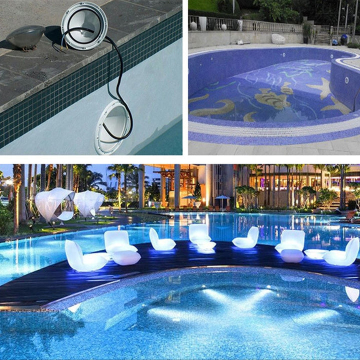 18W LED Indbygningspoollys Underwater Light Source (Varm Hvidt Lys)