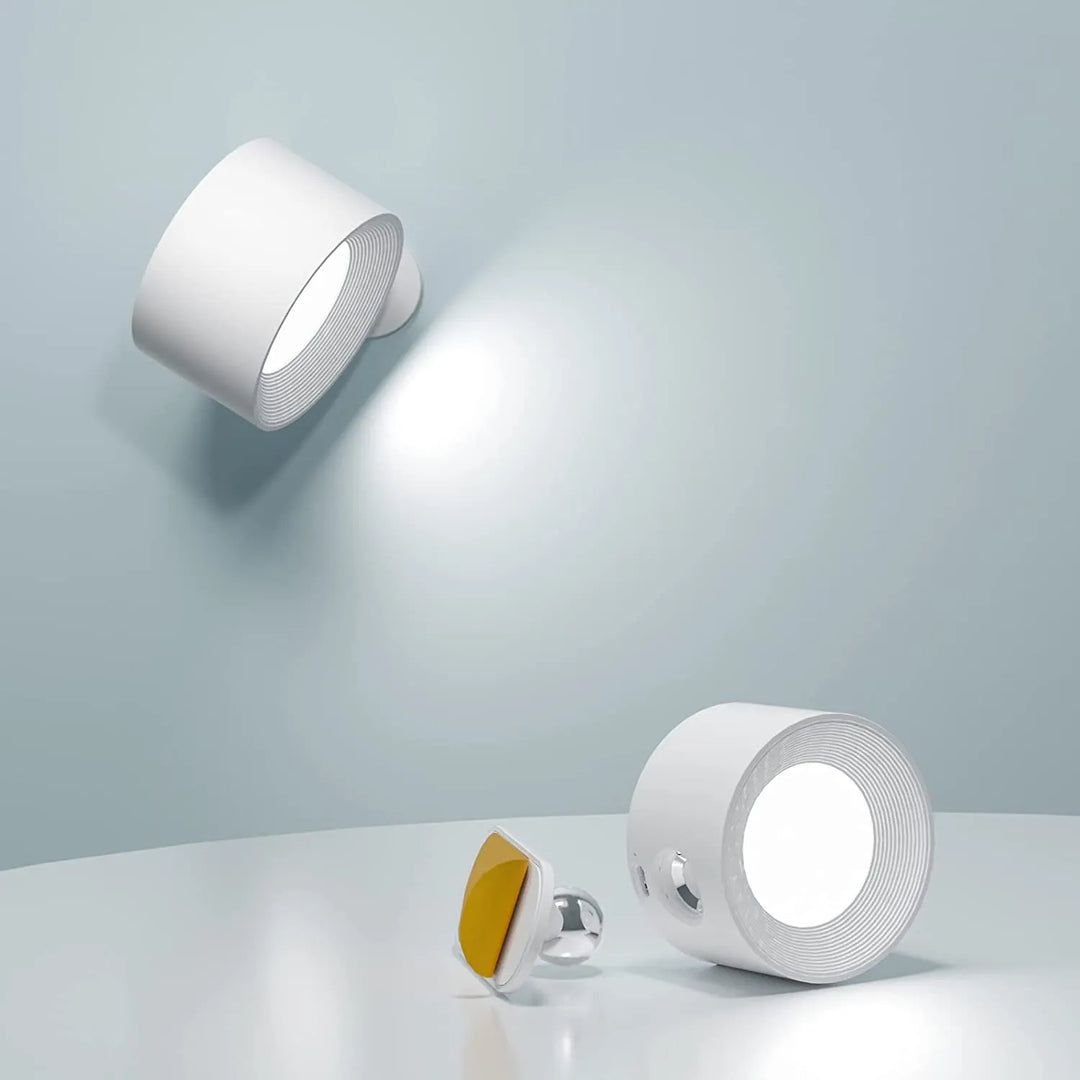 Spotlight Trådlampe - 360° Rotation, Dæmpbar, Genopladelig Væglampe