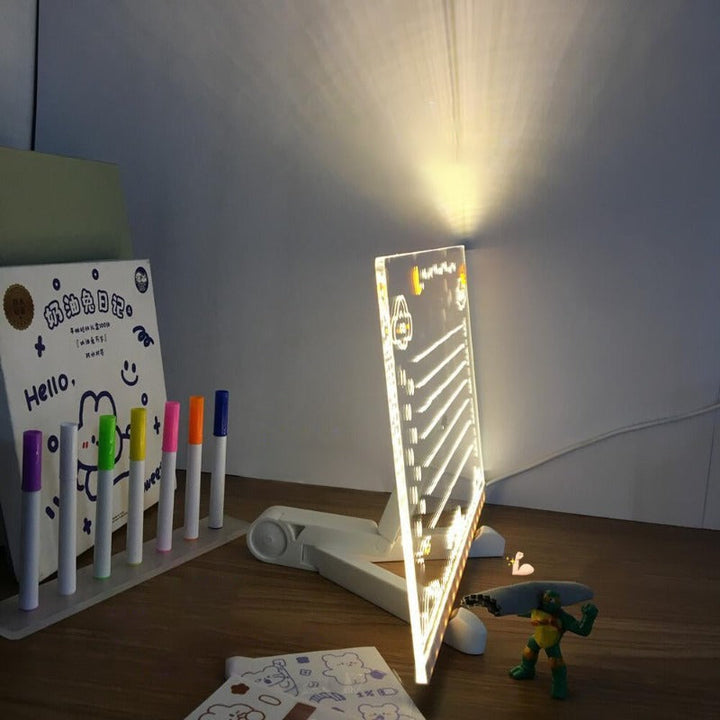 Børns LED opslagstavle med farver