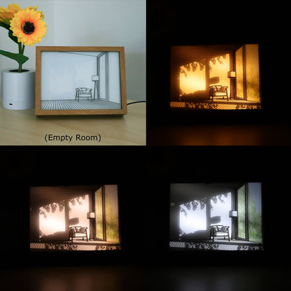 Kreativ DIY Sollys Maleri Nattelys