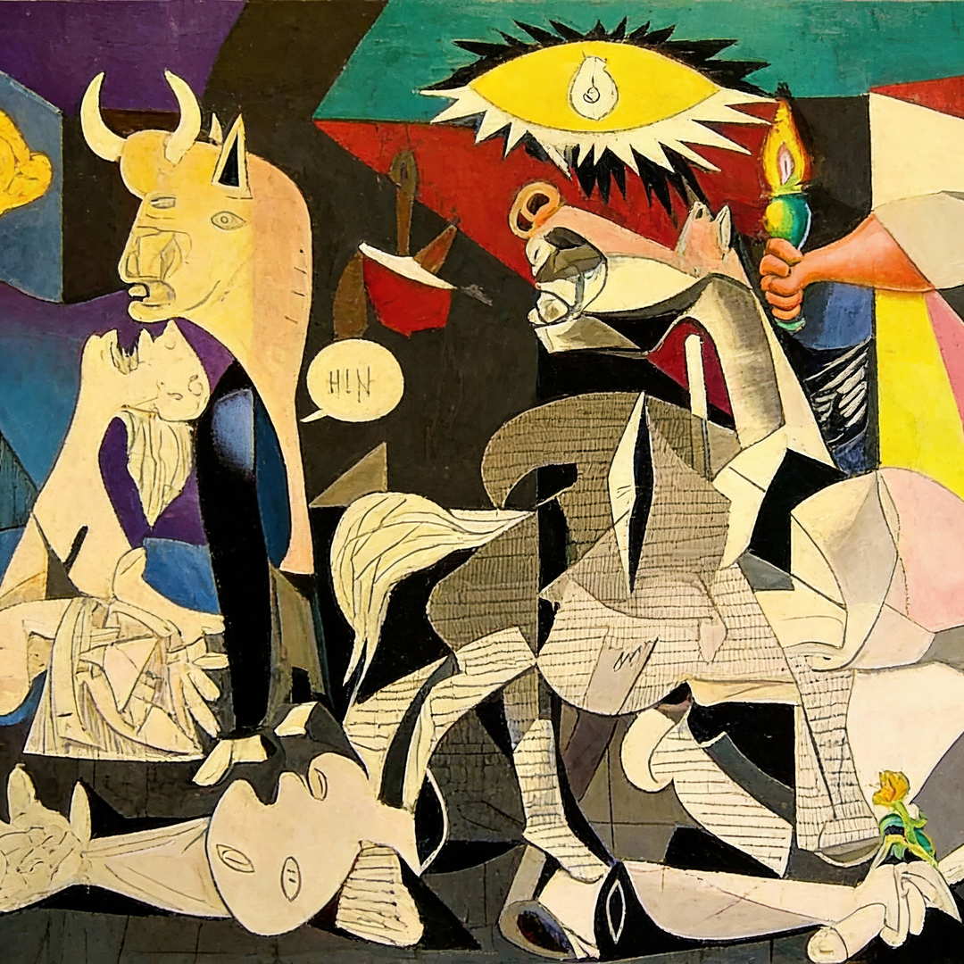 Guernica Picasso Lærred Kunst