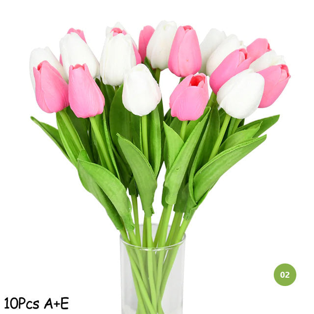 Mode Tulipan Kunstige Blomster Til vedligeholdelsesfri kreativ boligindretning Blomsterarrangementer Til stue og spisestue Nordisk Hjem Dekoration
