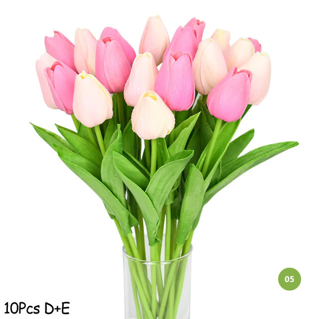 Mode Tulipan Kunstige Blomster Til vedligeholdelsesfri kreativ boligindretning Blomsterarrangementer Til stue og spisestue Nordisk Hjem Dekoration