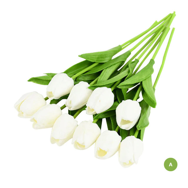 Mode Tulipan Kunstige Blomster Til vedligeholdelsesfri kreativ boligindretning Blomsterarrangementer Til stue og spisestue Nordisk Hjem Dekoration
