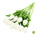 Mode Tulipan Kunstige Blomster Til vedligeholdelsesfri kreativ boligindretning Blomsterarrangementer Til stue og spisestue Nordisk Hjem Dekoration