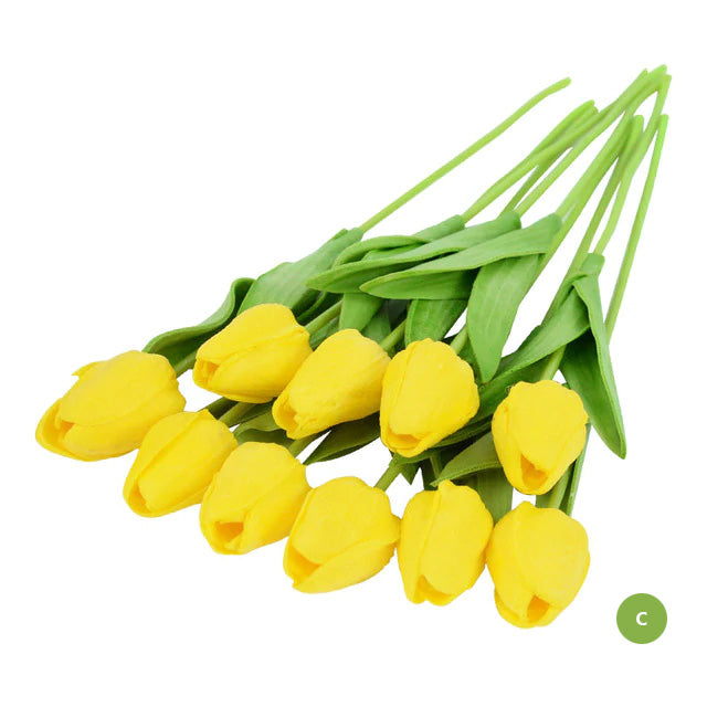 Mode Tulipan Kunstige Blomster Til vedligeholdelsesfri kreativ boligindretning Blomsterarrangementer Til stue og spisestue Nordisk Hjem Dekoration
