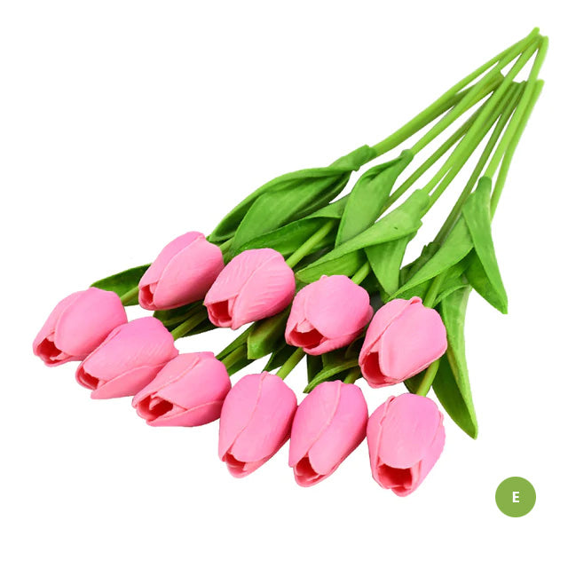 Mode Tulipan Kunstige Blomster Til vedligeholdelsesfri kreativ boligindretning Blomsterarrangementer Til stue og spisestue Nordisk Hjem Dekoration