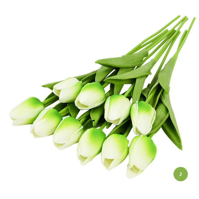 Mode Tulipan Kunstige Blomster Til vedligeholdelsesfri kreativ boligindretning Blomsterarrangementer Til stue og spisestue Nordisk Hjem Dekoration