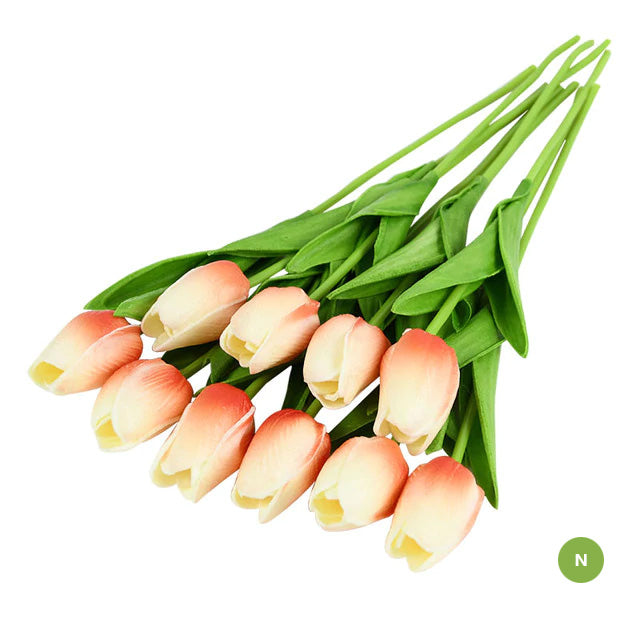 Mode Tulipan Kunstige Blomster Til vedligeholdelsesfri kreativ boligindretning Blomsterarrangementer Til stue og spisestue Nordisk Hjem Dekoration