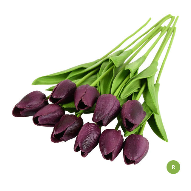 Mode Tulipan Kunstige Blomster Til vedligeholdelsesfri kreativ boligindretning Blomsterarrangementer Til stue og spisestue Nordisk Hjem Dekoration