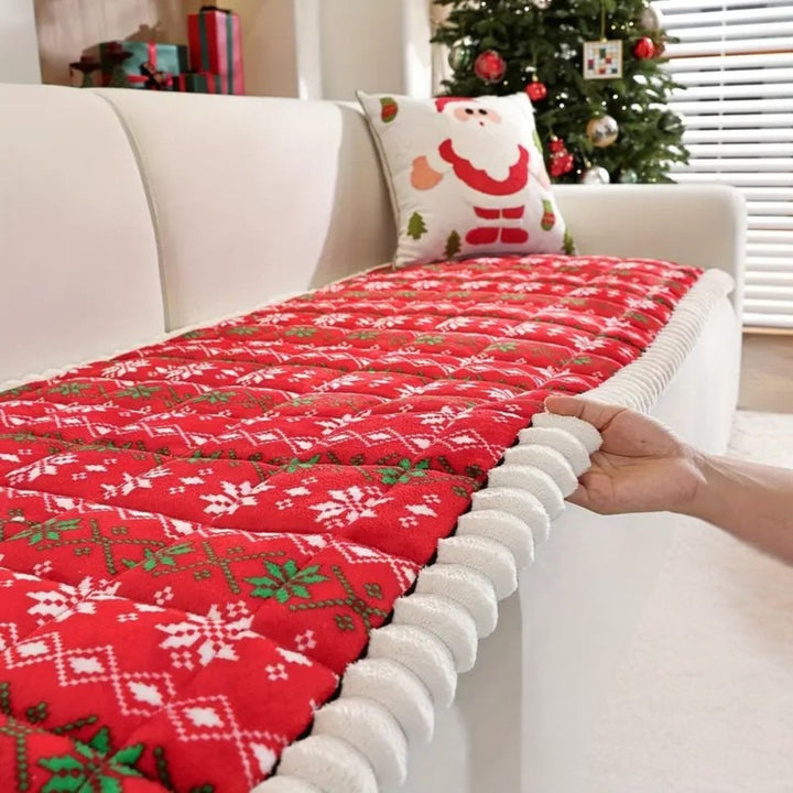 Festlig Ferie Vinter Sofa Cover