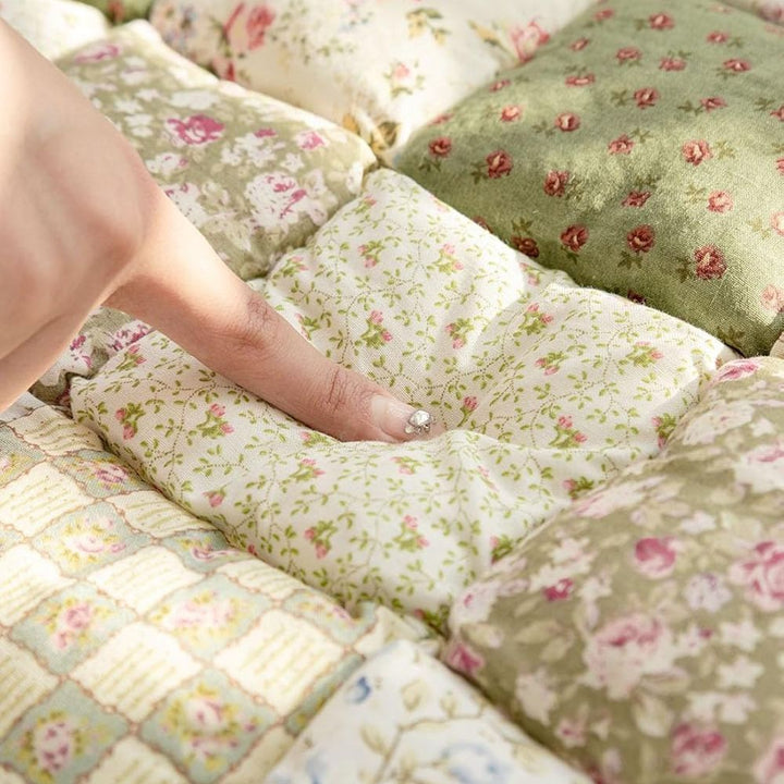 Blomsterbloom Quiltet Sofa Betræk
