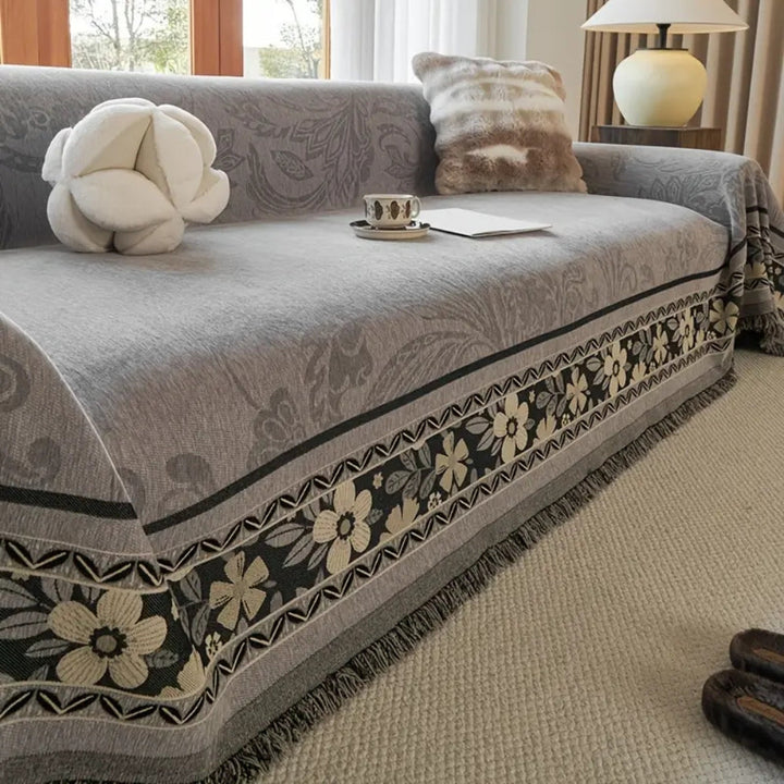 Blomster Tassel Boho Sofa Dække