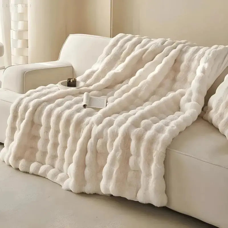Varmende Tæppe - varmt tæppe til vinter - sofa