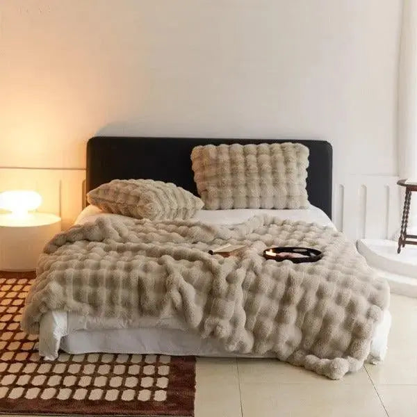 Varmende Tæppe - varmt tæppe til vinter - sofa