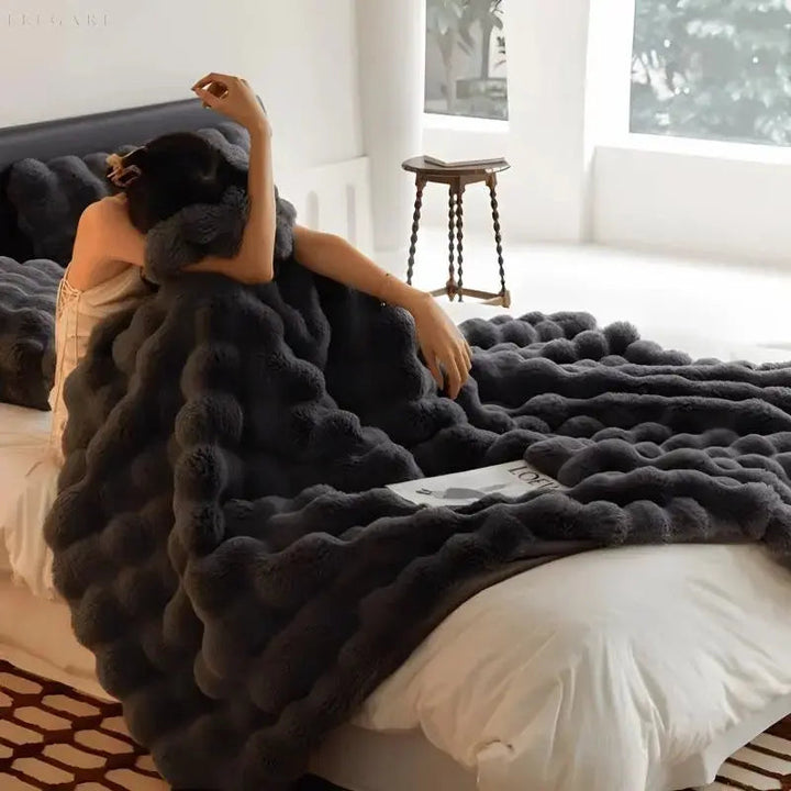 Varmende Tæppe - varmt tæppe til vinter - sofa