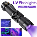 LED UV Lommelygte - Ultraviolet Inspektionslampe til Detektion af Kæledyrs Urin og Pletter