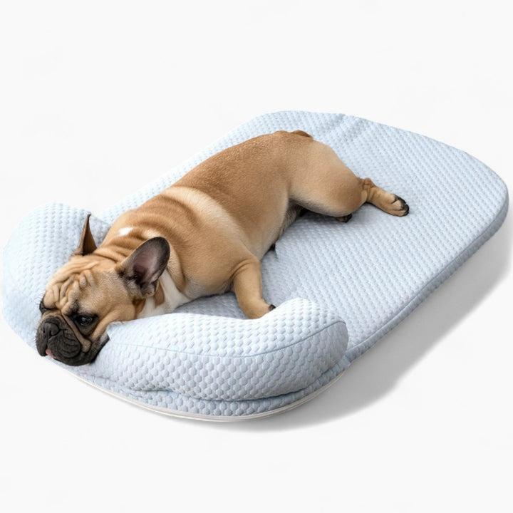 FurCool Fransk Bulldog Kølende Madras – Åndbar Vaskbar Sommer Silke Seng |
