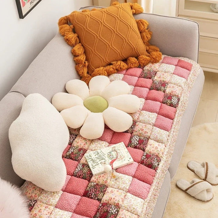 farverig Retro Landlig Stil Sofa Dække