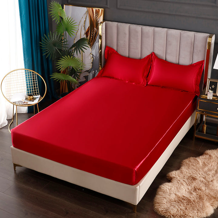 Silke Satin Elastisk Fitted Lagner med GRATIS* Silke Satin Puder