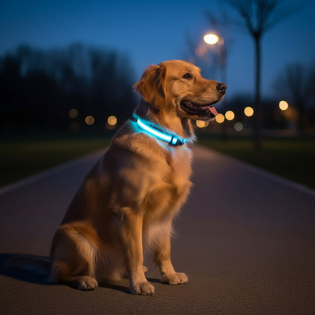 LED Sikkerheds Hundehalsbånd med Justerbar Pasform