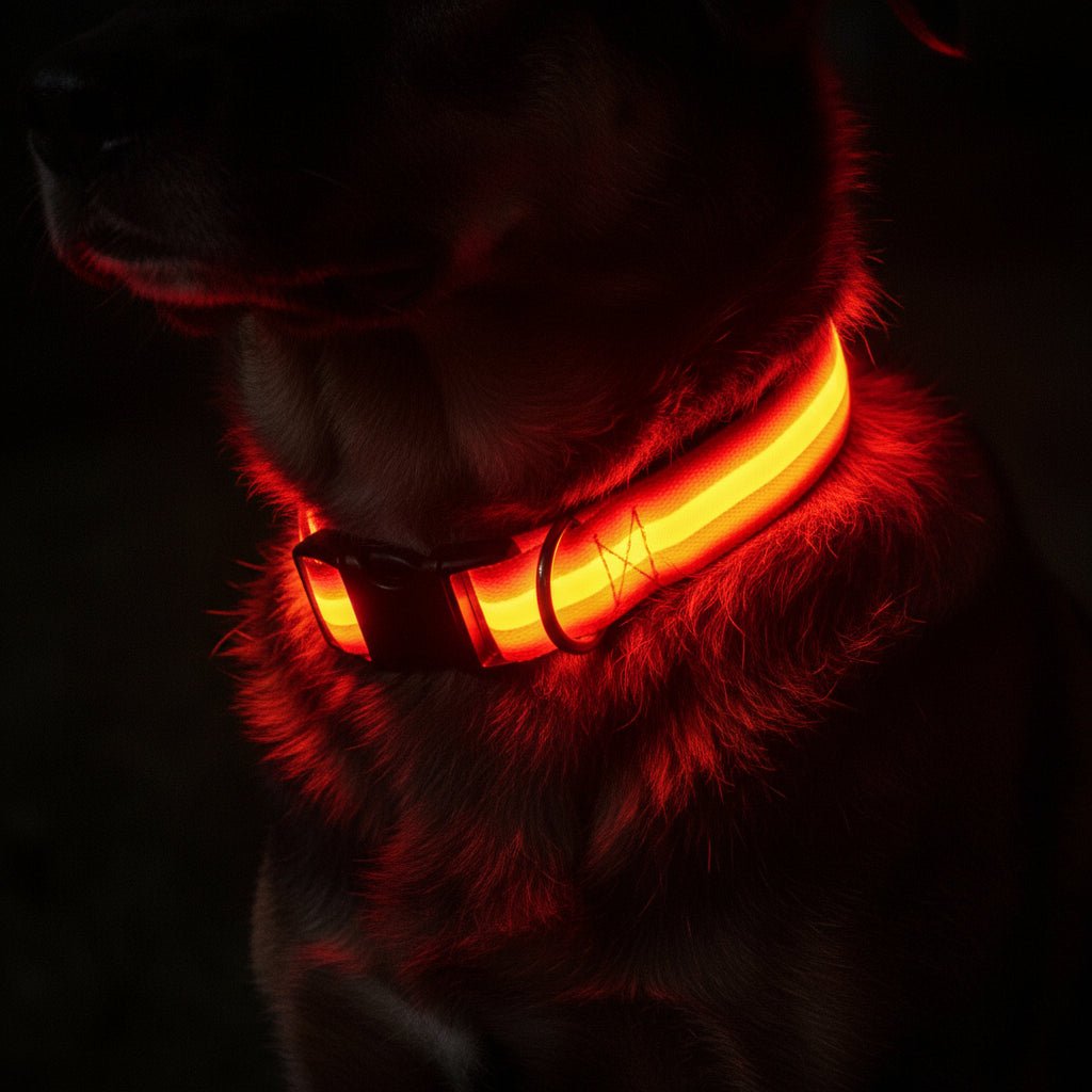 LED Sikkerheds Hundehalsbånd med Justerbar Pasform