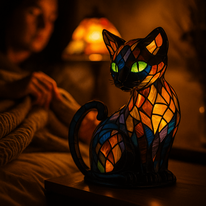 Legende LED Kat Natlampe med Blød Ambient Glød