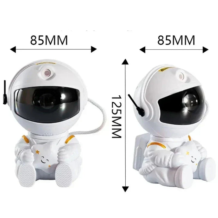 Galaxy Stjernehimmel Projektør Lampe - Astronaut LED Projektion Natlys til Soveværelse |