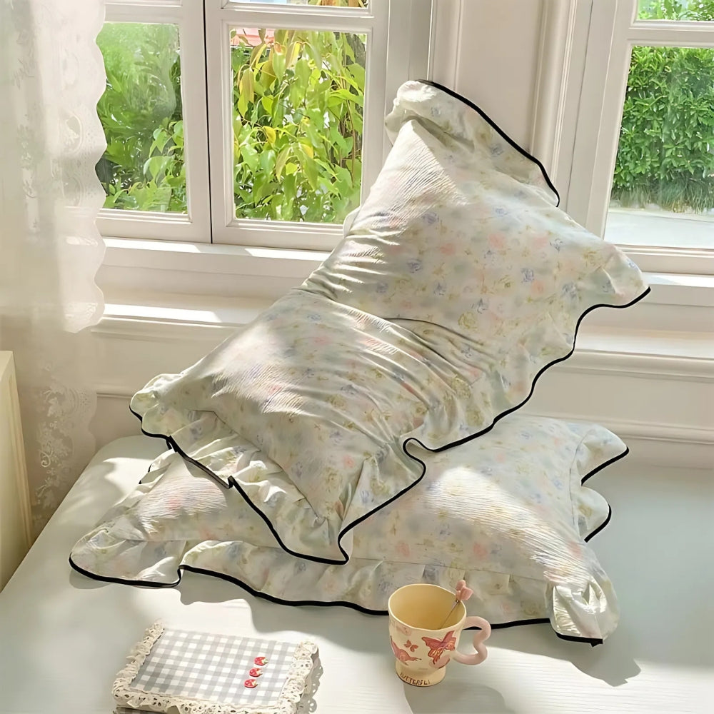 Gaze Blomster Rynket Blonde Pudevar