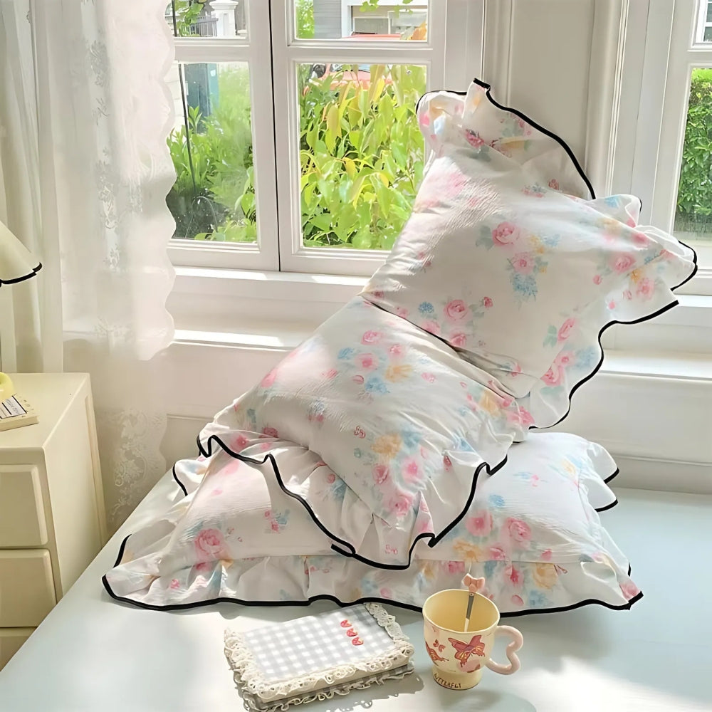 Gaze Blomster Rynket Blonde Pudevar