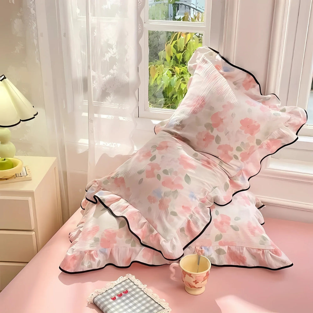 Gaze Blomster Rynket Blonde Pudevar