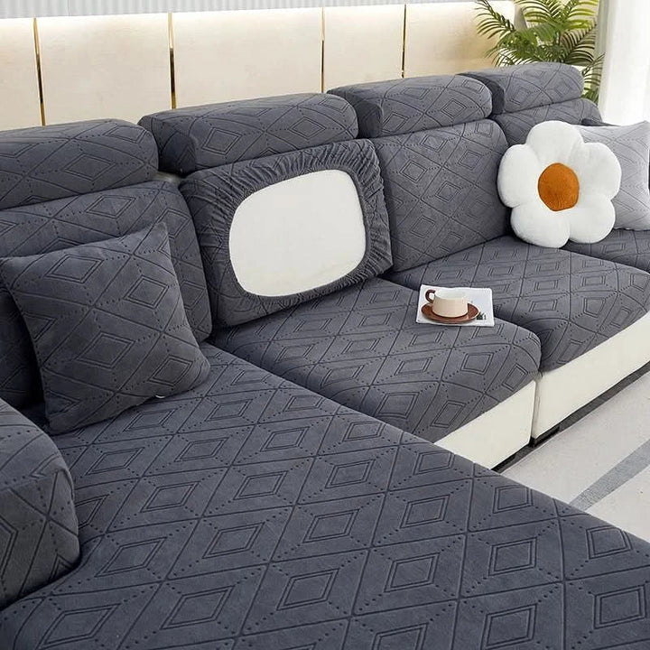 SlipBliss - Elegant Jacquard Non-Slip Sofa Cover