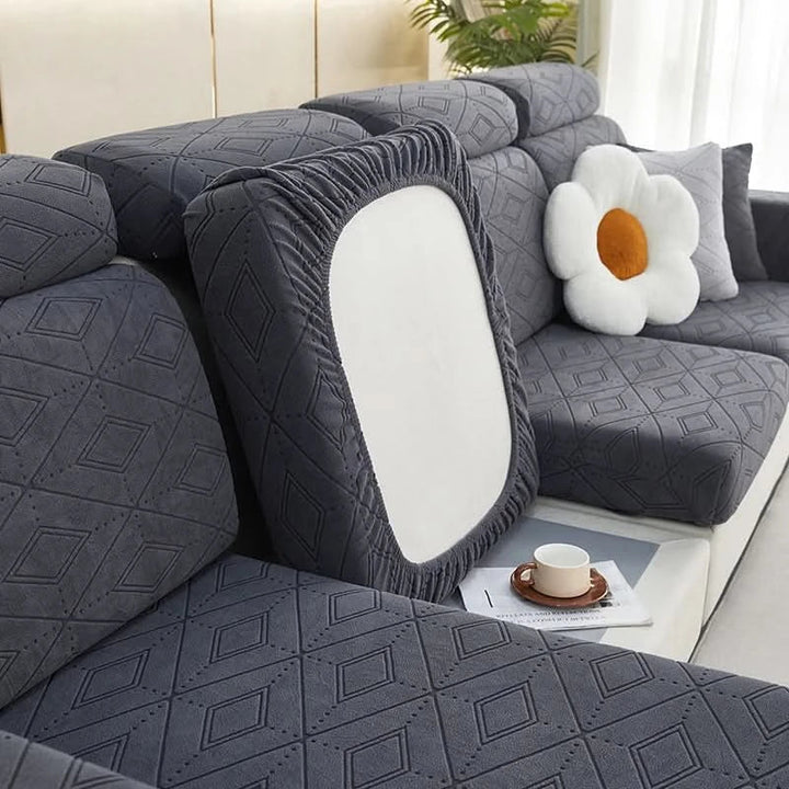 SlipBliss - Elegant Jacquard Non-Slip Sofa Cover