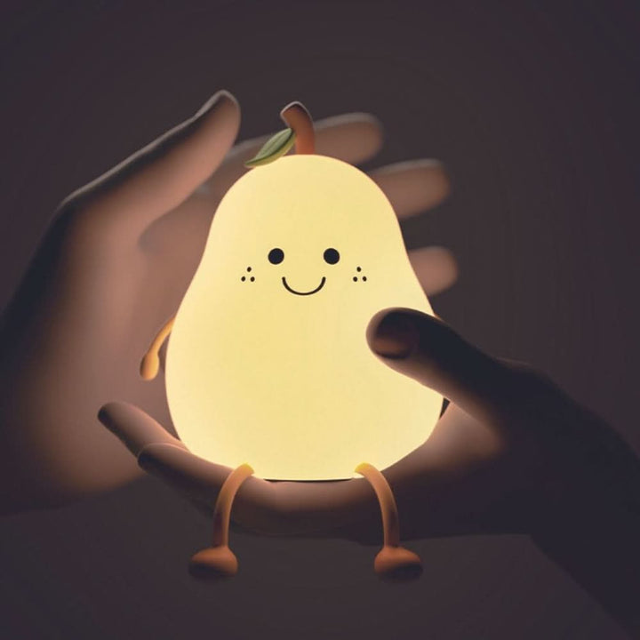 GlowPear Genopladelig Silikone Nattelys til Børn