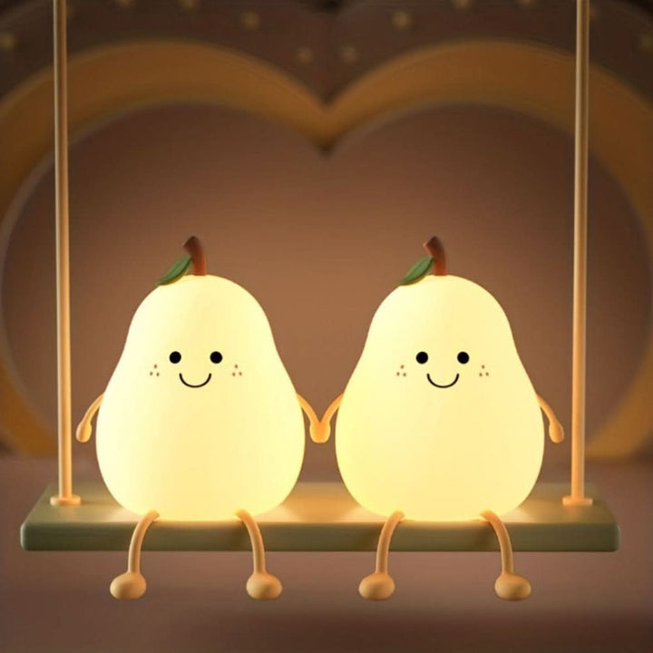 GlowPear Genopladelig Silikone Nattelys til Børn