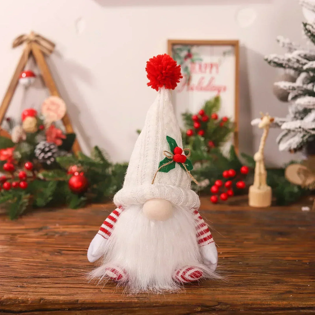Jule Gnom Dekoration | LED Nattelys | Varm Glød Ferie Ornament
