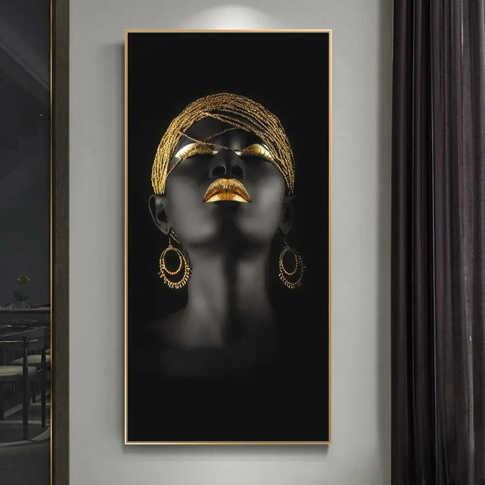 Golden Lady lærredskunst