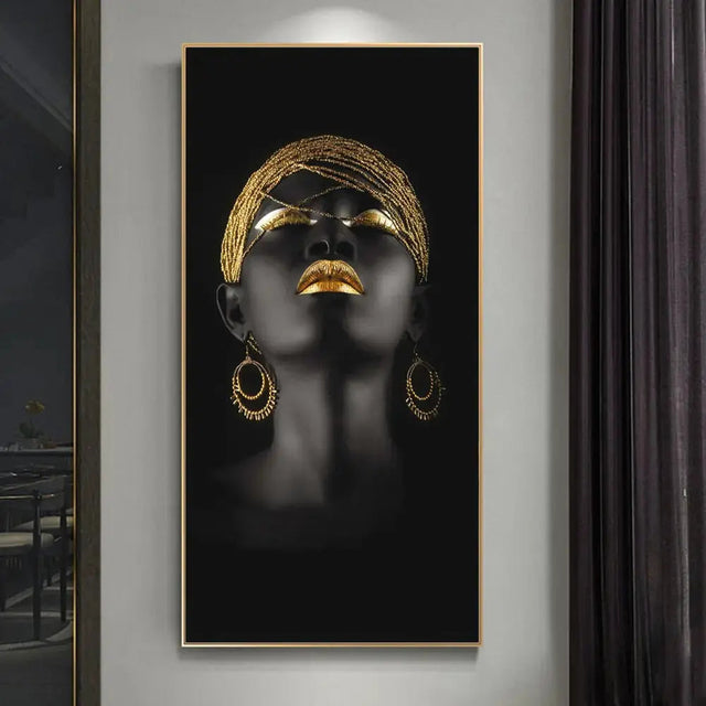 Golden Lady lærredskunst