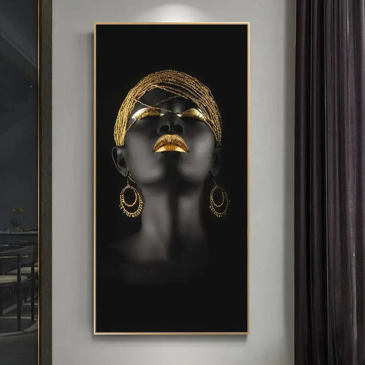 Golden Lady lærredskunst