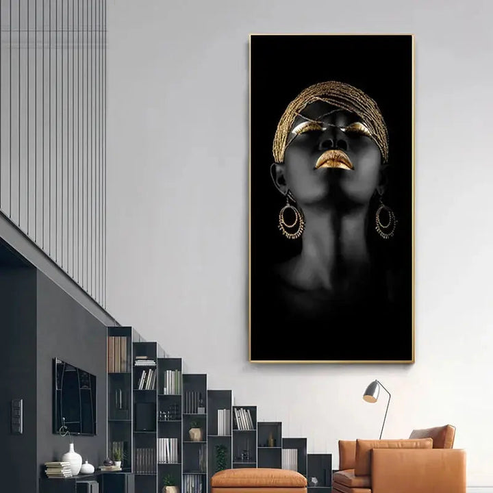 Golden Lady lærredskunst