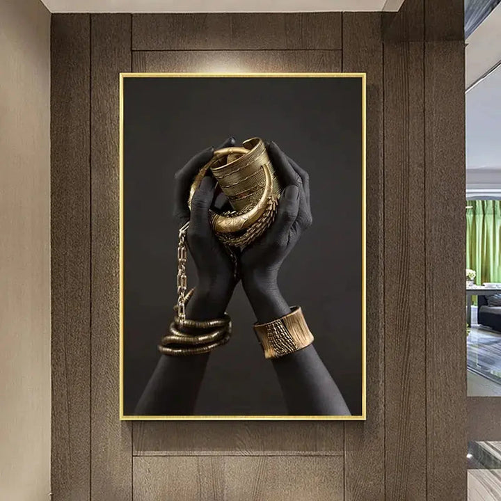 Golden Lady lærredskunst