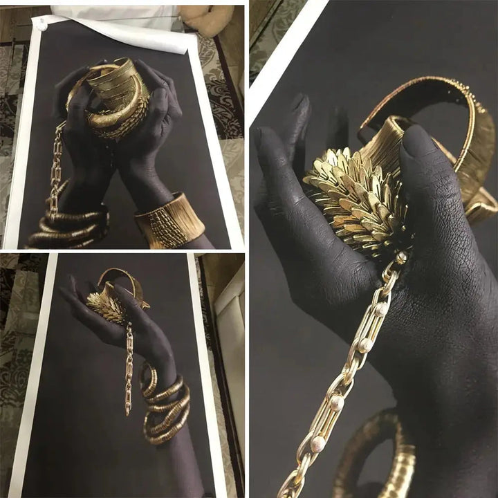 Golden Lady lærredskunst