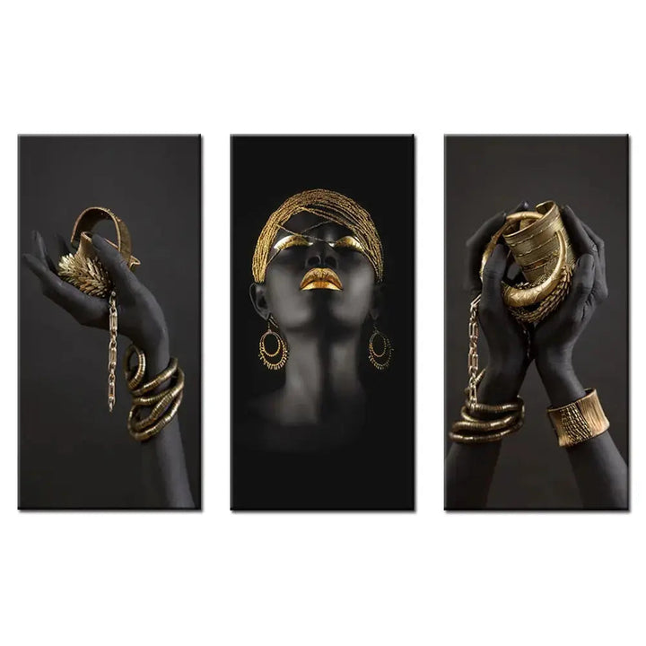 Golden Lady lærredskunst