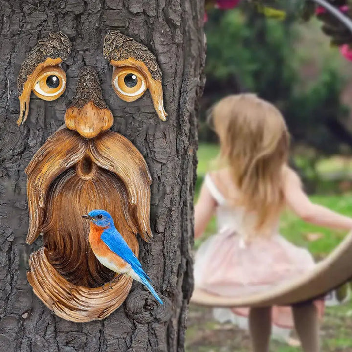 WiseWood - Gammel Mand Træ Ansigt