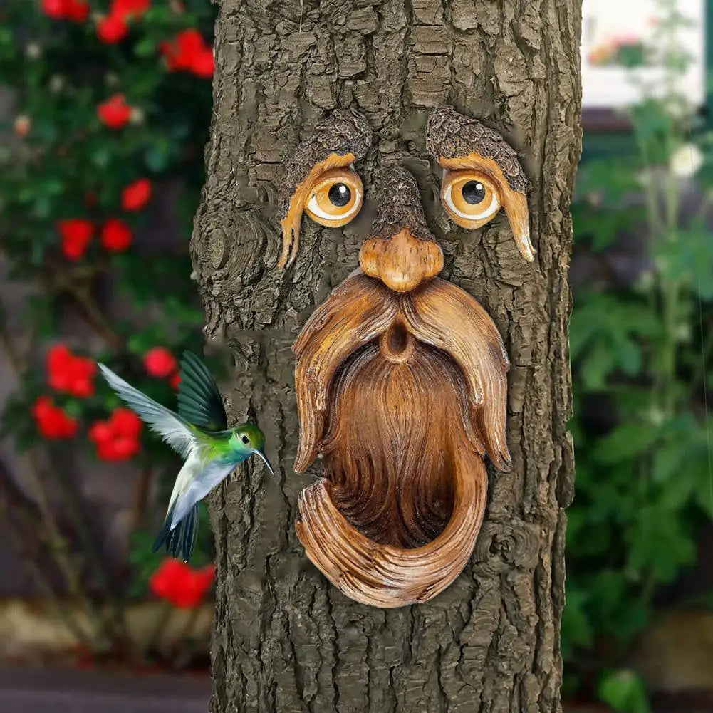 WiseWood - Gammel Mand Træ Ansigt