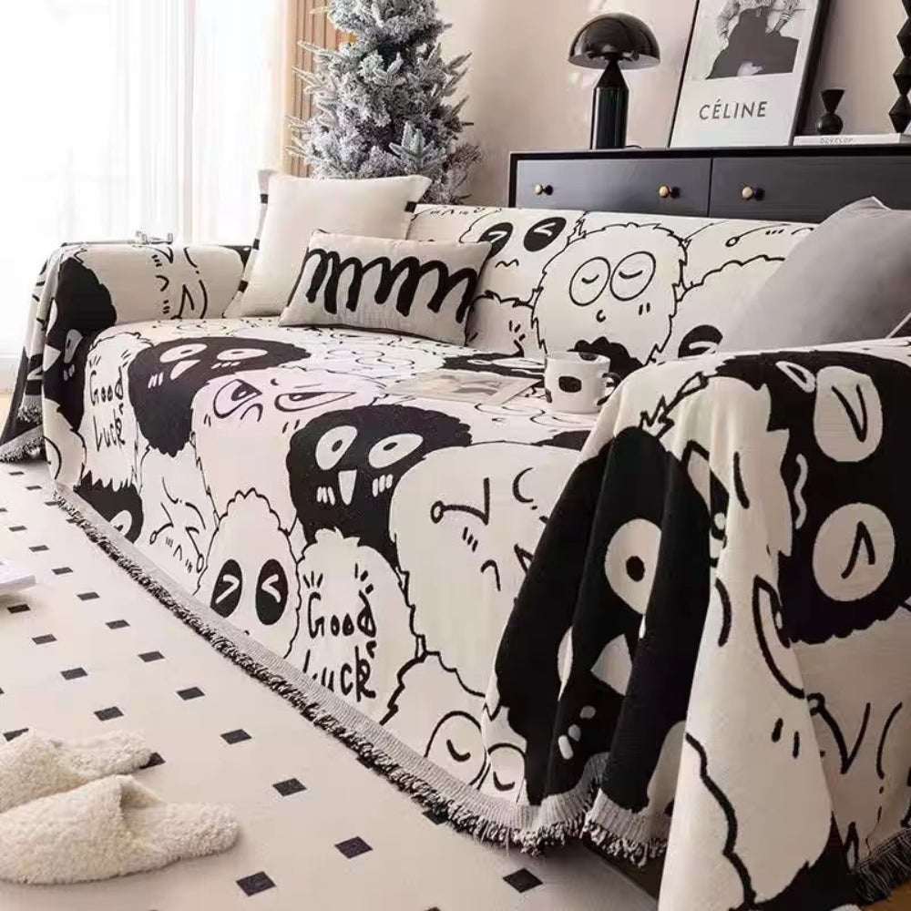 Gremlin Tegneserie Chenille Sofaovertræk