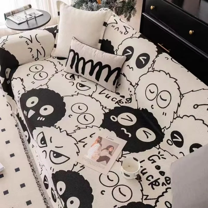 Gremlin Tegneserie Chenille Sofaovertræk