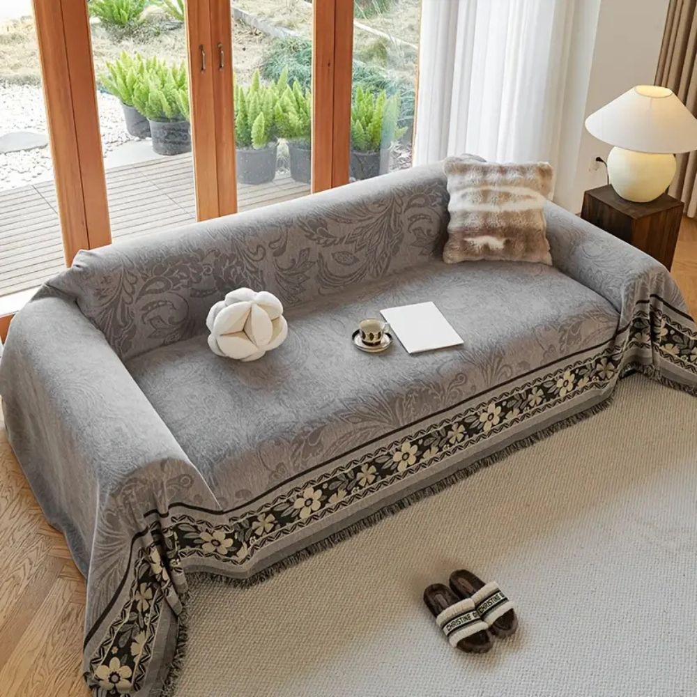 Blomster Tassel Boho Sofa Dække