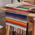 Boho Vibrant Mexicansk Serape Tæppe